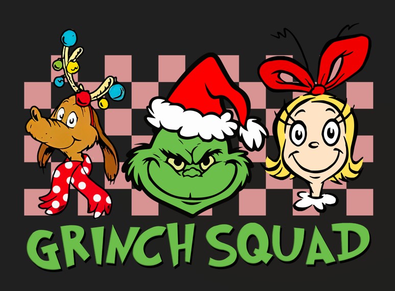 Christmas Ready to Press Heat Transfer DTF Transfer - Direct to Film