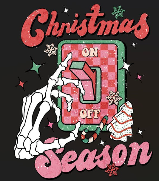 Christmas Ready to Press Heat Transfer DTF Transfer - Direct to Film